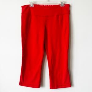 Lululemon Cropped Legging Size 12 Athletic Stretch Bright Exercise Capri Y2K